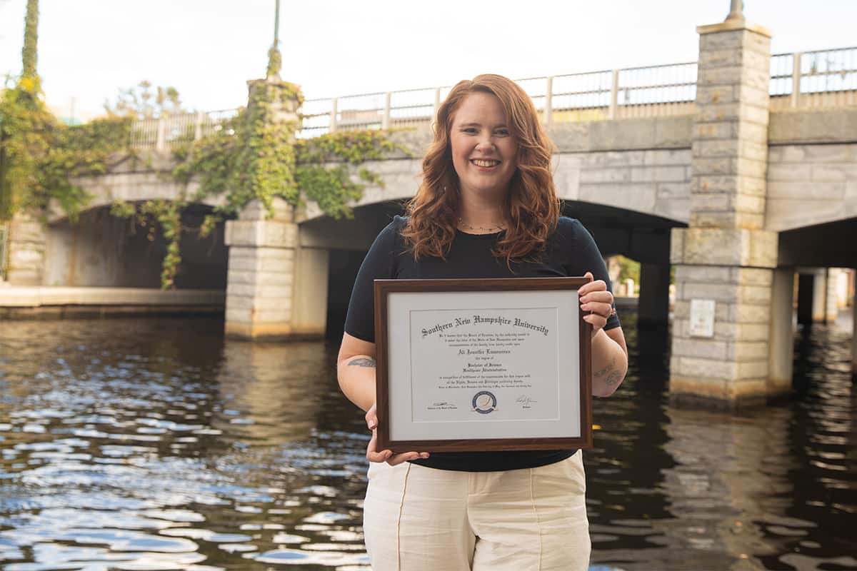 Ali Lamoureux '22, BS in Healthcare Administration student.