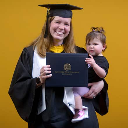 Alyson Mullen, a 2025 bachelor of science in criminal justice graduate from SNHU.