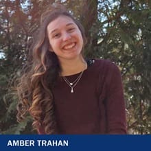 Amber Trahan with the text Amber Trahan