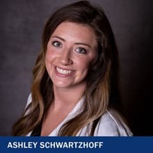 Ashley Schwartzhoff with the text Ashley Schwartzhoff