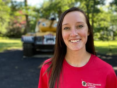 Audra Kantor, who earned her online master's in history from SNHU in 2021.