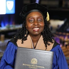 Bridgitte Kiprop at Commencement