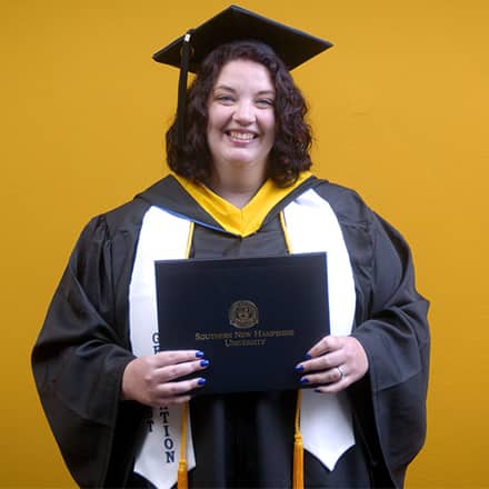 Brittany MacDonald, a 2025 SNHU graduate who earned her bachelor's degree in sports management.