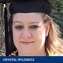 Crystal Rylowicz with the text Crystal Rylowicz