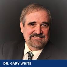 Dr. Gary White with the text Dr. Gary White