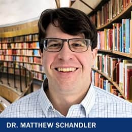 Dr. Matthew Schandler, an adjunct instructor of history and academic partner at SNHU.