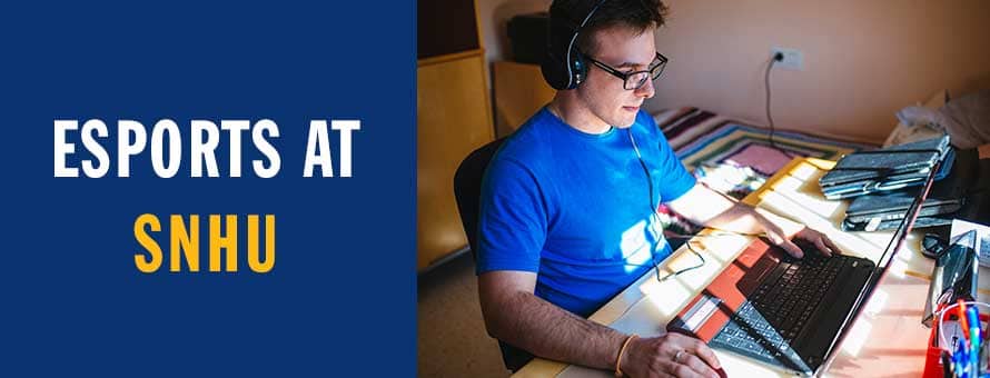 A man playing esports on a laptop computer.