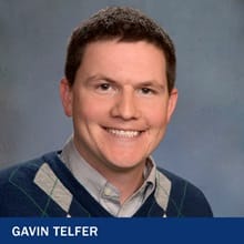 Gavin Telfer and the text Gavin Telfer.