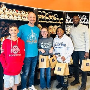 Five Global Days of Service volunteers for the Way to Battle nonprofit.