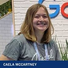 Caela McCartney and the text Caela McCartney