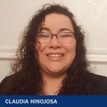 Claudia Hinojosa and the text Claudia Hinojosa.