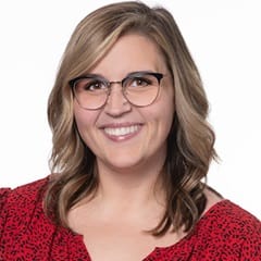 Joanna Bradley, a graduate with bachelor's and master's degrees from SNHU, including a master’s degree in healthcare administration.