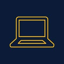 An icon of a laptop