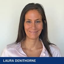 Laura Denithorne with text Laura Denithorne