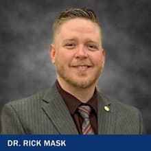 Dr. Rick Mask with the text Dr. Rick Mask