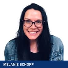 Melanie Schopp with the text Melanie Schopp