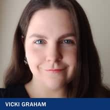 Vicki Graham with the text Vicki Graham