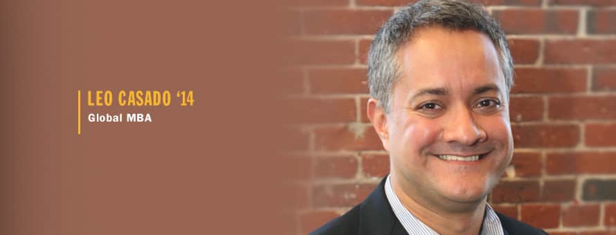 Leo Casado ’14 shares what led him to an online MBA program and the impact it has had on his career