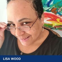 Lisa Wood with the text Lisa Wood