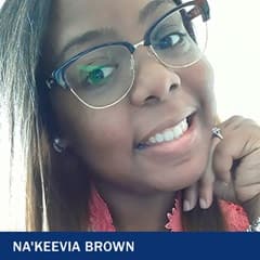 Na’Keevia Brown '21G, an SNHU graduate who earned her master’s degree in communication with a new media and marketing concentration.