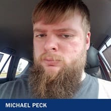 Michael Peck with the text Michael Peck