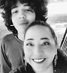 Jennifer Ready and her son