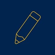 An icon of a pencil.