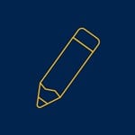 An icon of a pencil.