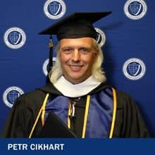 Petr Cikhart with the text Petr Cikhart