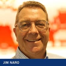 Jim Naro and the text Jim Naro.