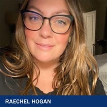 Raechel Hogan with the text Raechel Hogan