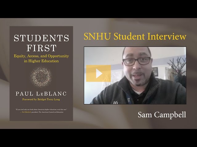 Students First, Interview with Sam Campbell