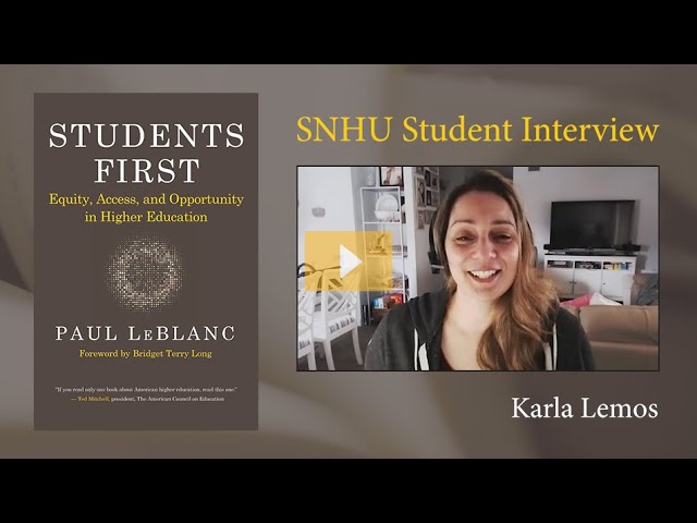 Students First, Interview with Karla Lemos