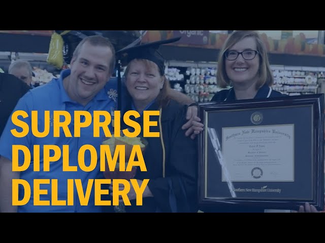 SNHU Celebrates Walmart Employee with Diploma Delivery