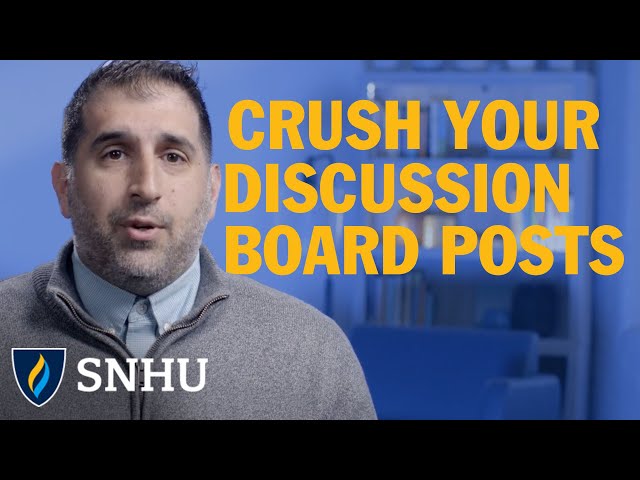 5 Techniques for Crushing Your Discussion Board Assignments