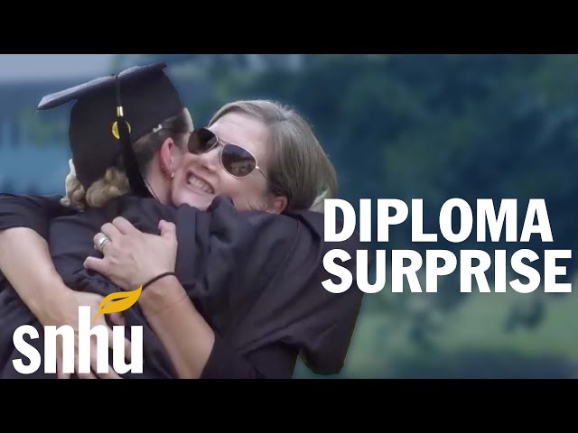 Surprise Diploma Delivery for Cancer Survivor