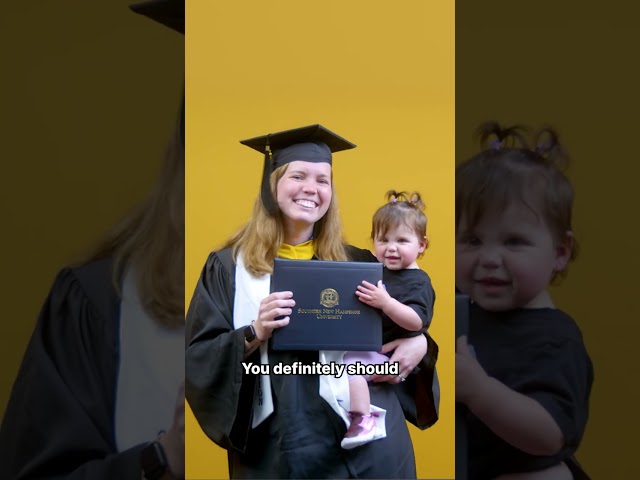 She’s a mom and a graduate? Respect