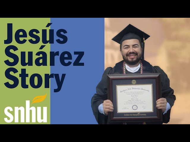 College Student Working Full Time Earns Degree