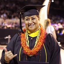 Sharla Kaleihua Kahale-Miner at Commencement