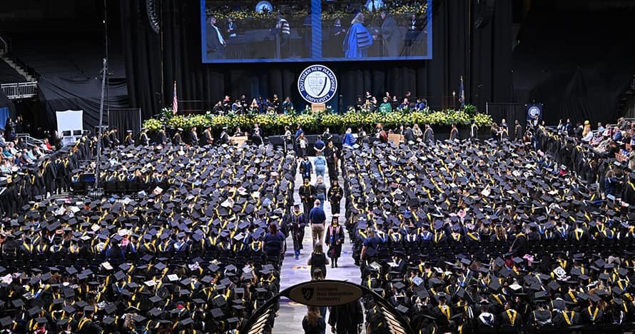 SNHU commencement ceremony.