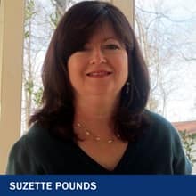 Suzette Pounds with the text Suzette Pounds