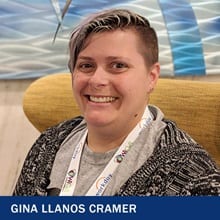 Gina Llanos Cramer and the text Gina Llanos Cramer