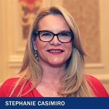 Stephanie Casimiro with the text Stephanie Casimiro