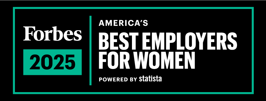 Graphic that states Forbes has named SNHU one of the Best Employers for Women in 2025.