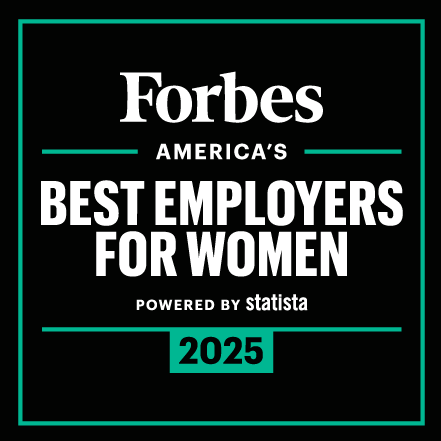 Graphic that states Forbes has named SNHU one of the Best Employers for Women in 2025.